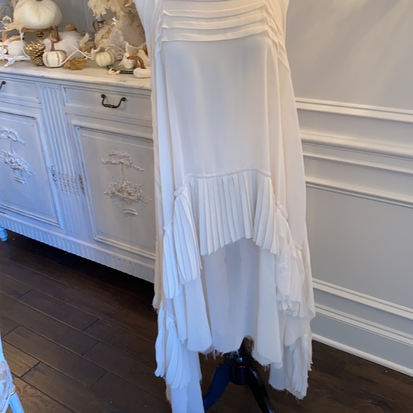 LUSH Asymmetrical Maxi Dress with Frayed Edges - Picture 2 of 13